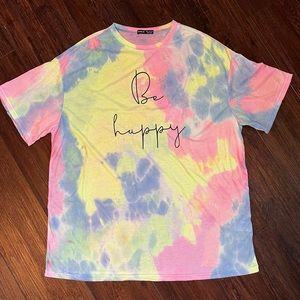 Sleep shirt or over-sized tee!  Size XL (12). New in package. Tie dye look!